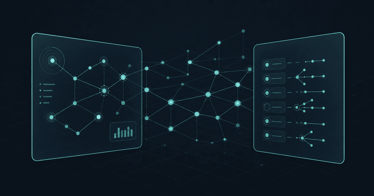 One graph, two views — the audit-controls integration that isn't a feature, it's a model hero illustration